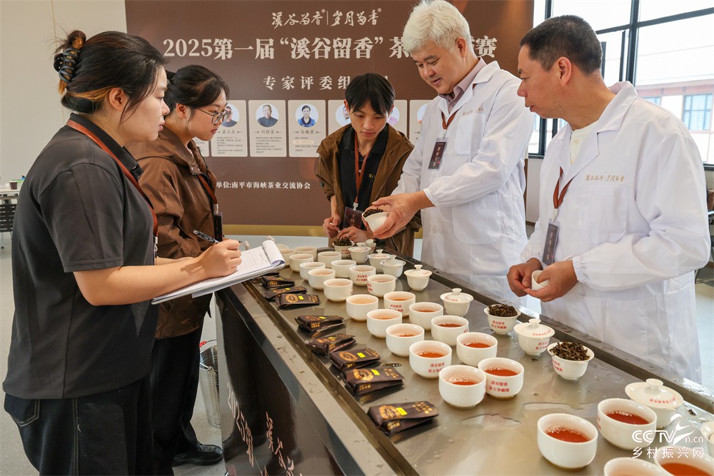 福建武夷山：举办首届“溪谷留香”茶王···